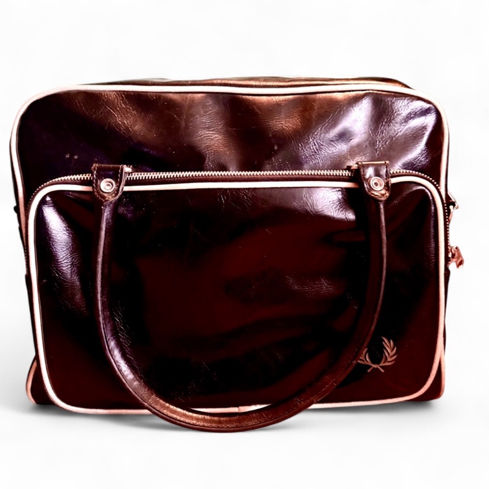 FRED PERRY- vintage bowling style duffel bag
